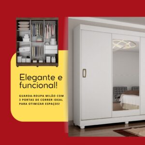GUARDA-ROUPA MILÃO CORRER